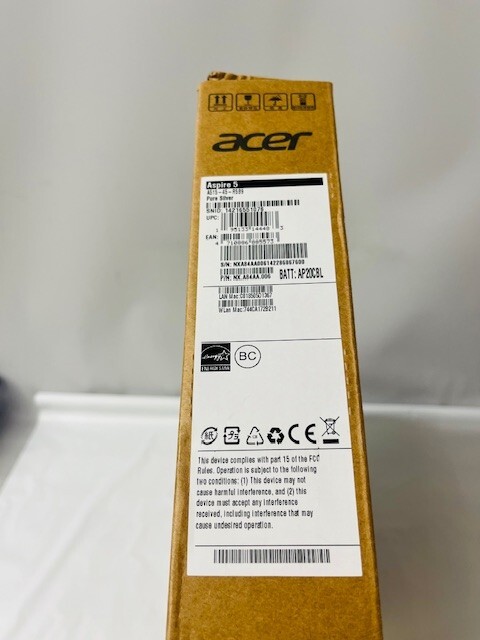 Acer A515-45-R5B9 Aspire 5 Laptop in Pure Silver NX.A84AA.006- NEW IN BOX