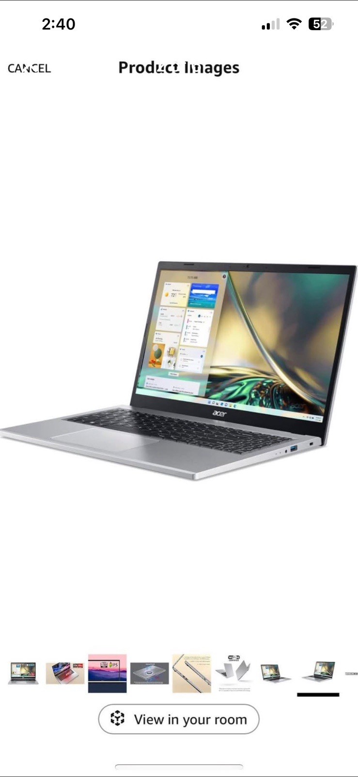 Aspire 3 A315-24P-R7VH Slim Laptop | 15.6″ Full HD IPS Display | AMD Ryzen 3 …
