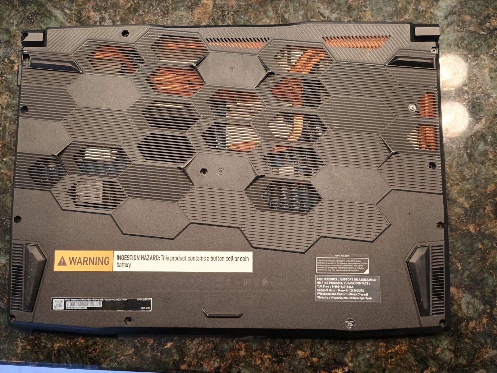 MSI Katana 15 15.6 inch 1 TB SSD, 16 GB DDR5, I7 16320H, RTX 4050 Notebook GPU