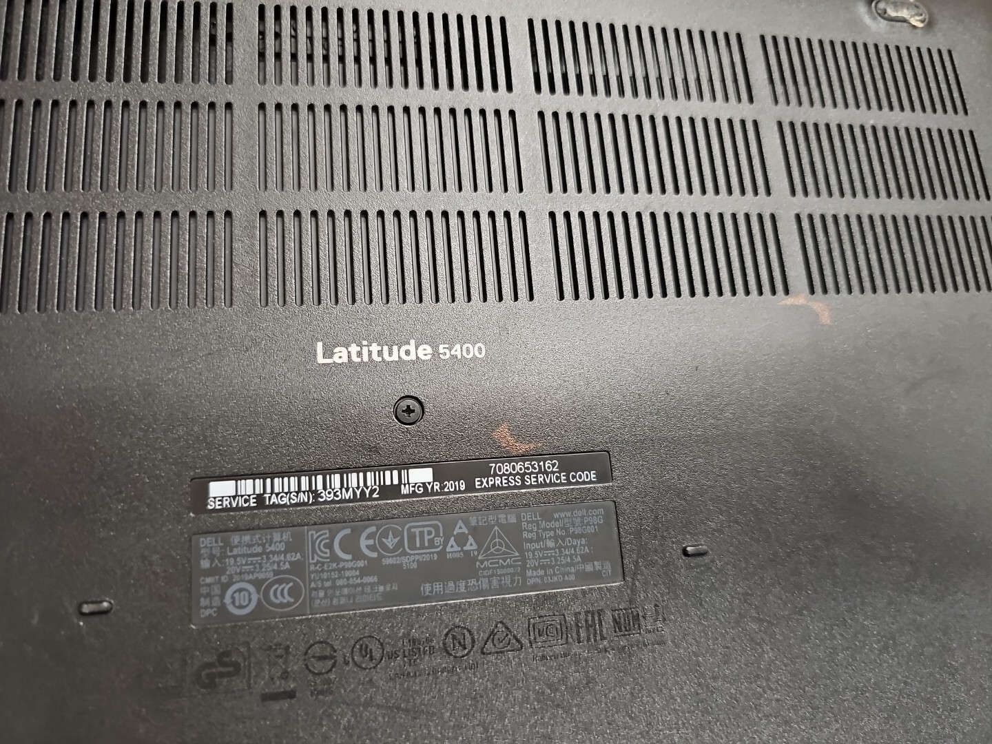Dell Latitude 5400 Intel Core i5-8365U 16GB RAM 256GB SSD Batt Branded 111825-1