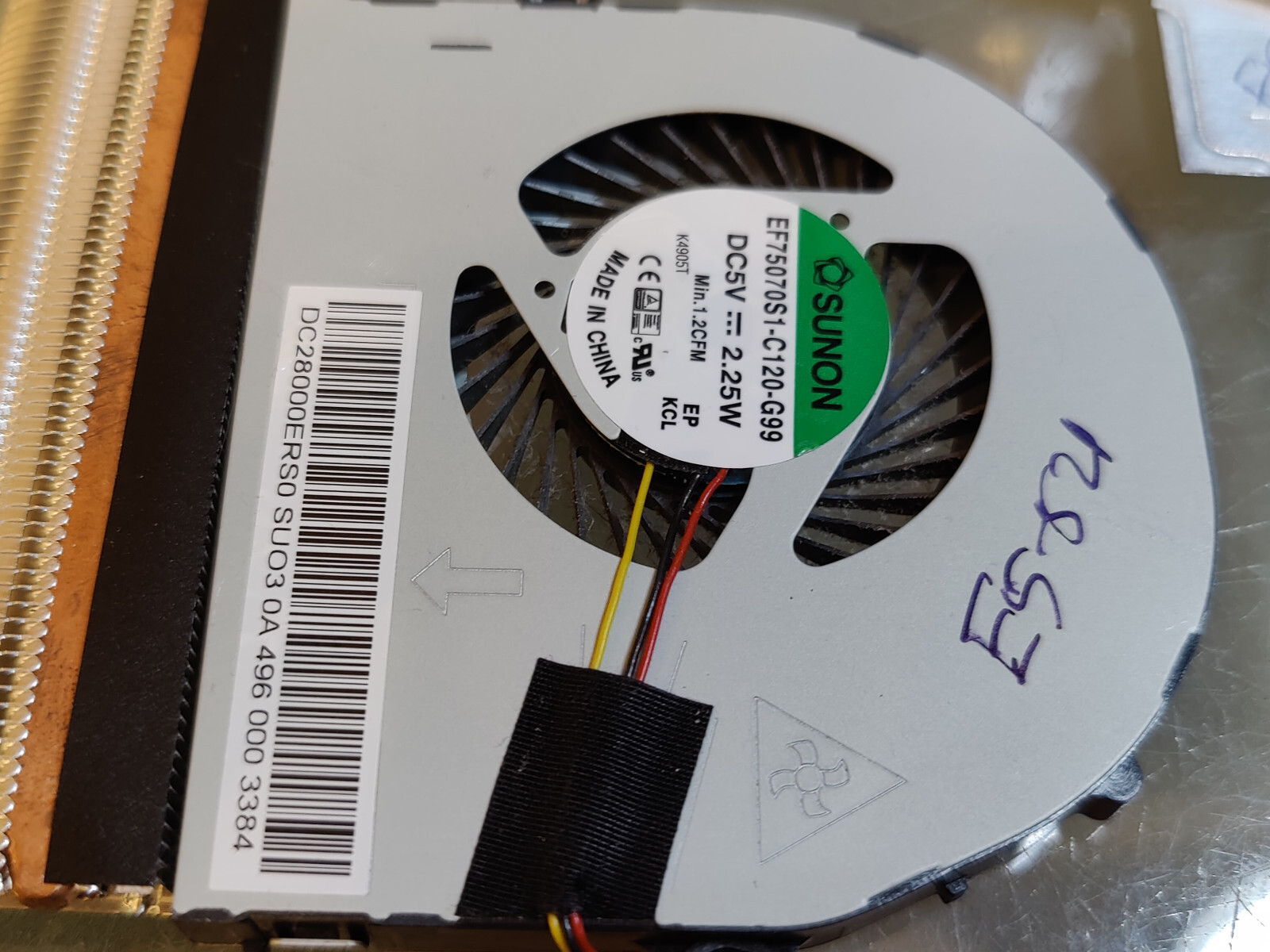 ACER E5-571 E5-521 E5-531 511 E5-551 HEATSINK FAN AT1550020F0 DC28000ERS0