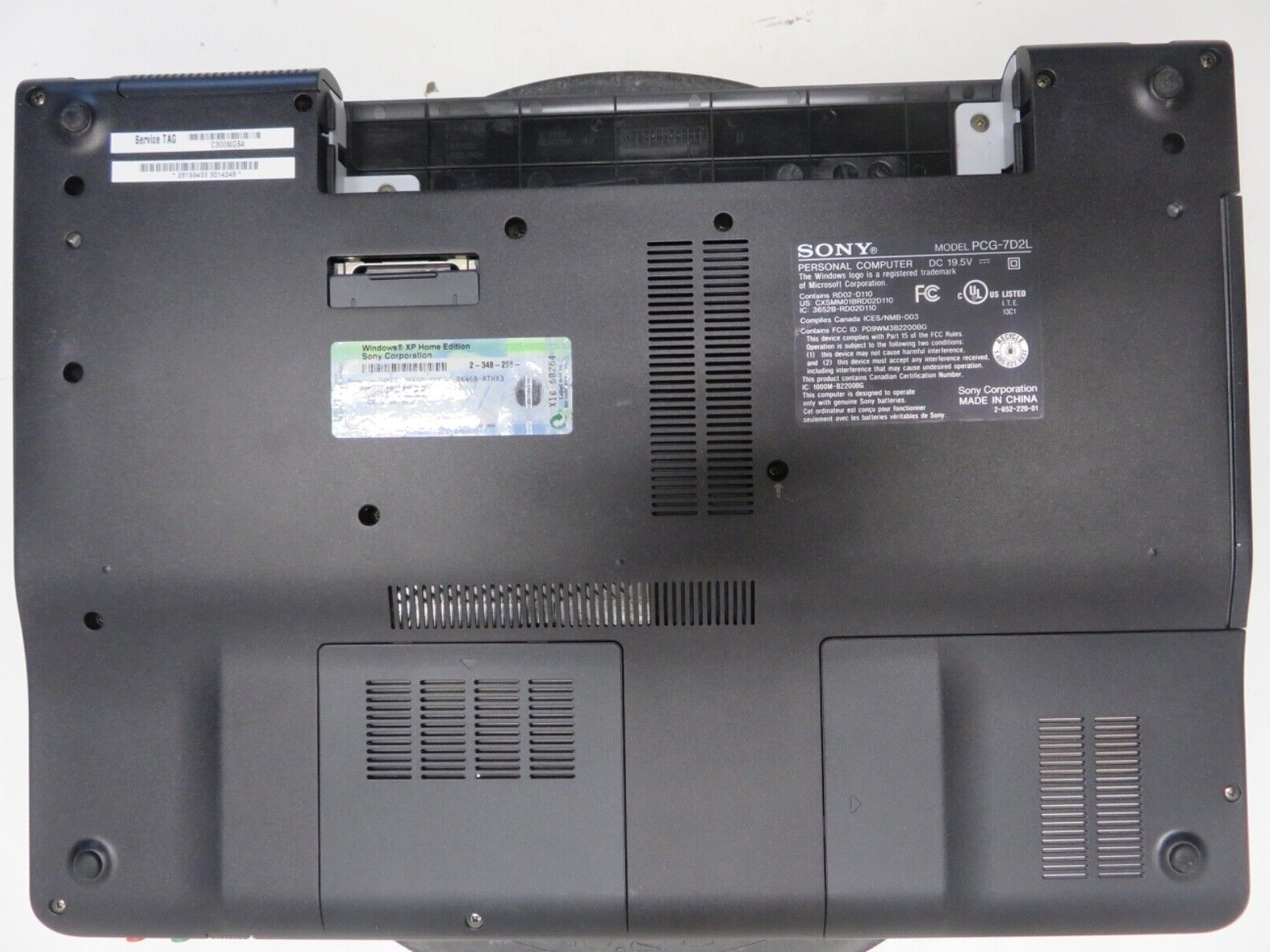 Sony Vaio VGN-FS740 PCG-702L Pentium M 740 1730MHz 512 MB NO HDD No Batt