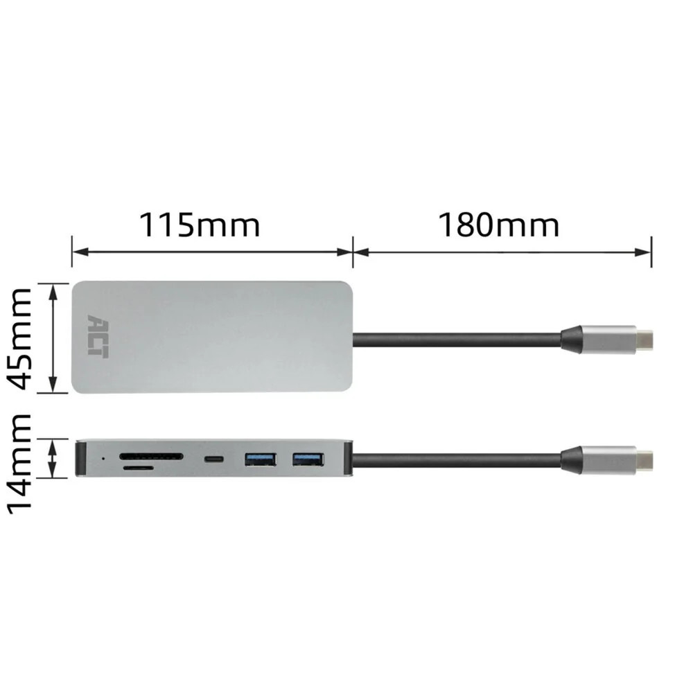 ACT Connectivity USB-C 4K Docking Station for 1 HDMI Monitor, Et