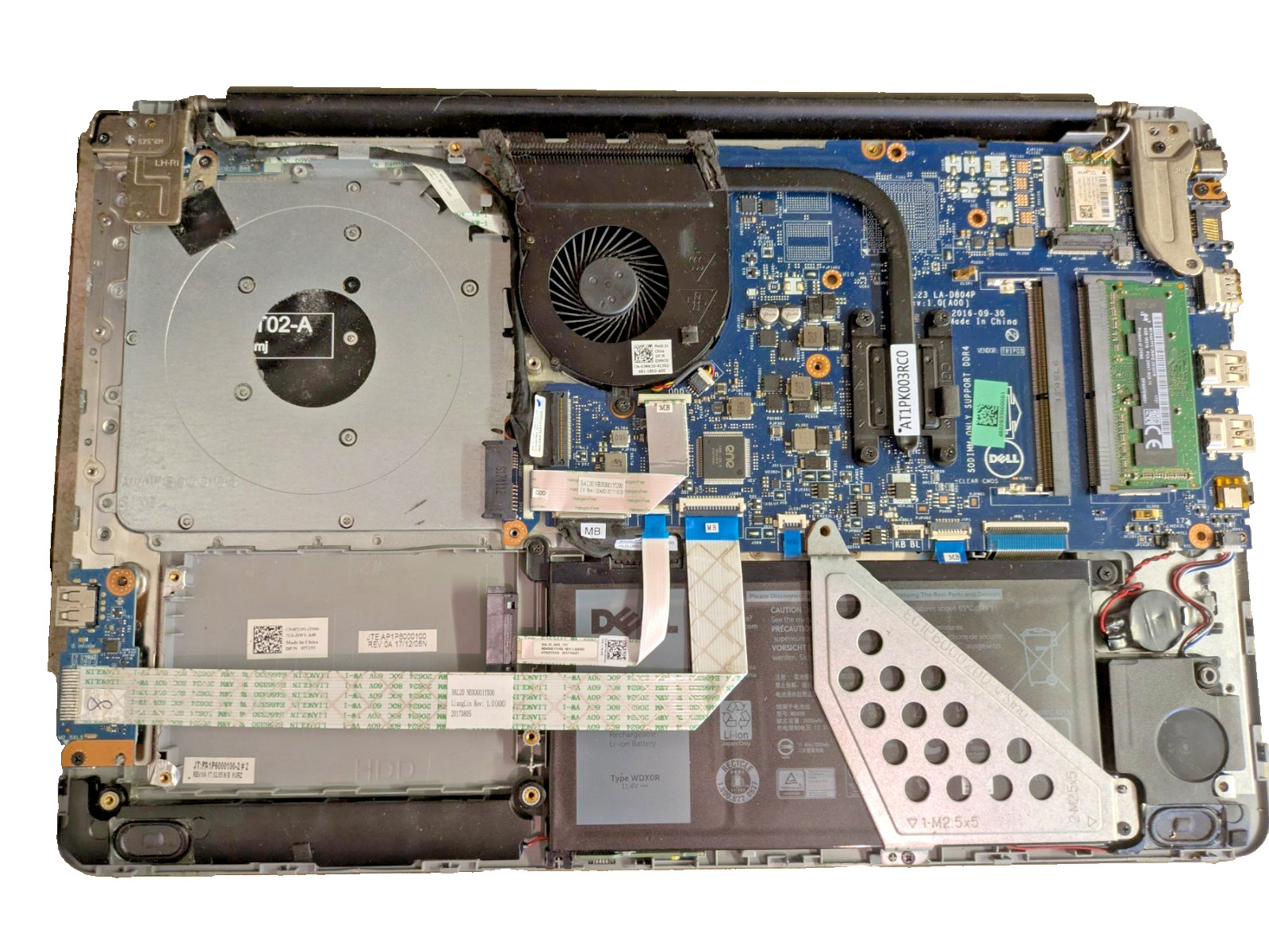 DELL INSPIRON 5565 – BOOTS TO BIOS – AMD A9 9400P-4GB RAM -No Optical, SSD