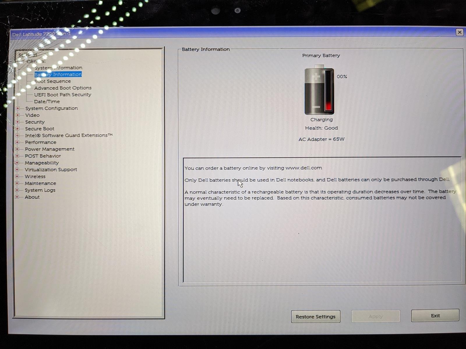 DELL LATITUDE 7200 2-IN-1 i5-8365U @ 1.60GHz, 8GB RAM, NO HDD/OS – (FOR PARTS)
