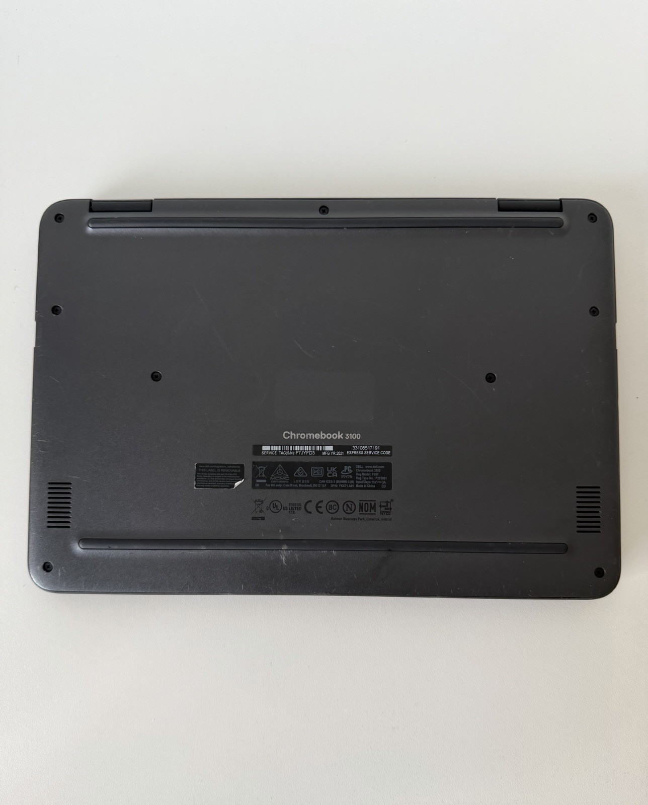 Dell Chromebook 3100 11.6” Celeron N4020 4GB RAM Chrome OS Tested w/ Charger