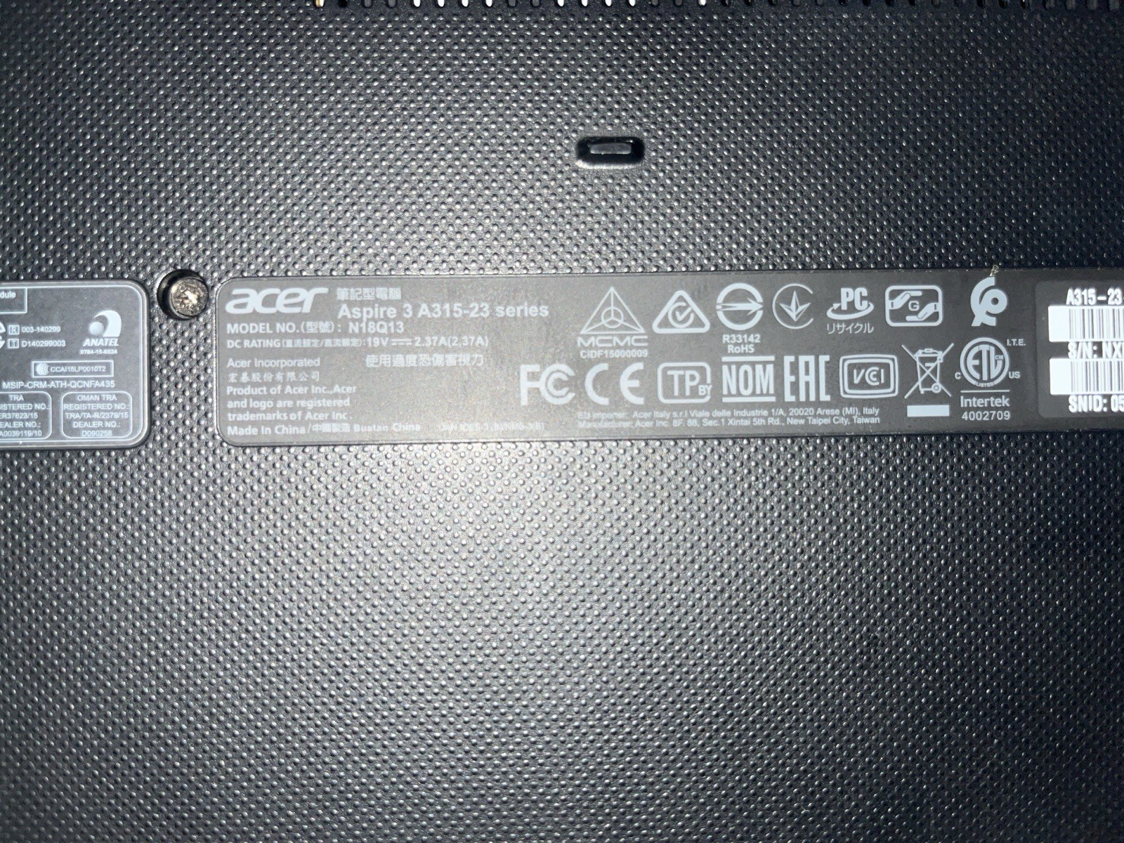 Acer Aspire 3 A315‑23 • Ryzen 3 • 128GB SSD • Fresh Reset • Charger