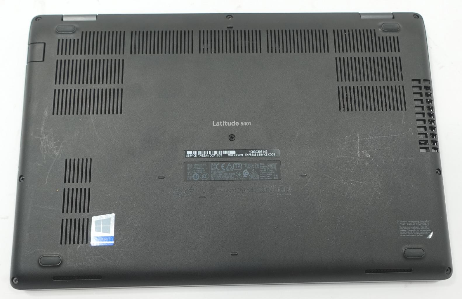 Dell Latitude 5401 14″ Core I7-9850H 2.60GHz 16GB 256GB SSD Laptop