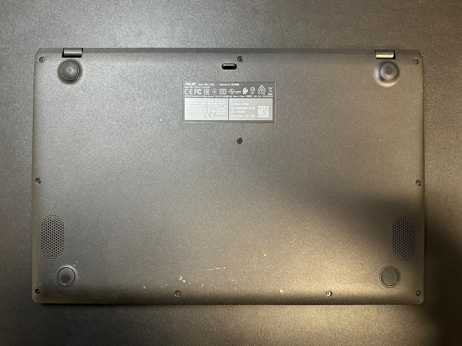 ASUS Vivobook L510M 15.6″ Laptop – Celeron N4020 / 4GB / 128GIg/Win10