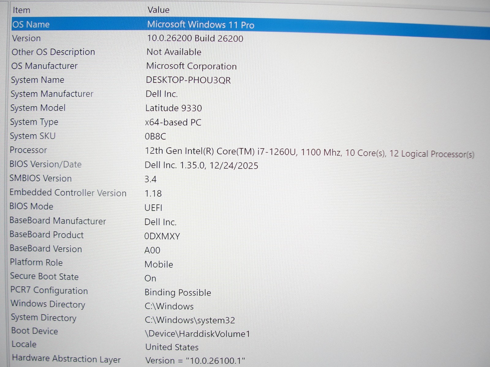 Dell Latitude 9330 13.3″QHD+ Touch Core i7-1260U 1.1GHz 16GB RAM 256GB SSD +PA