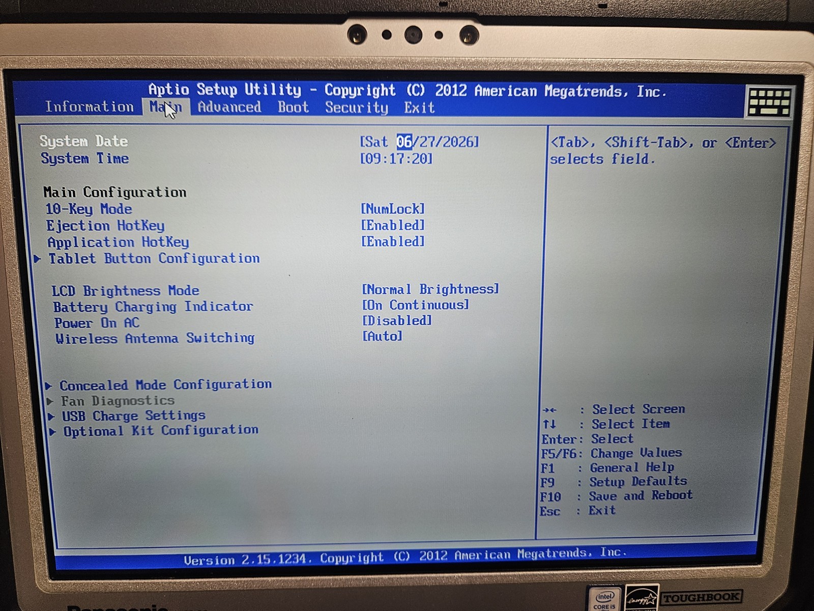 Panasonic Toughbook CF33 Intel I5 7600U 16GB RAM Win11 Pro, No SSD, 0% Batt Life