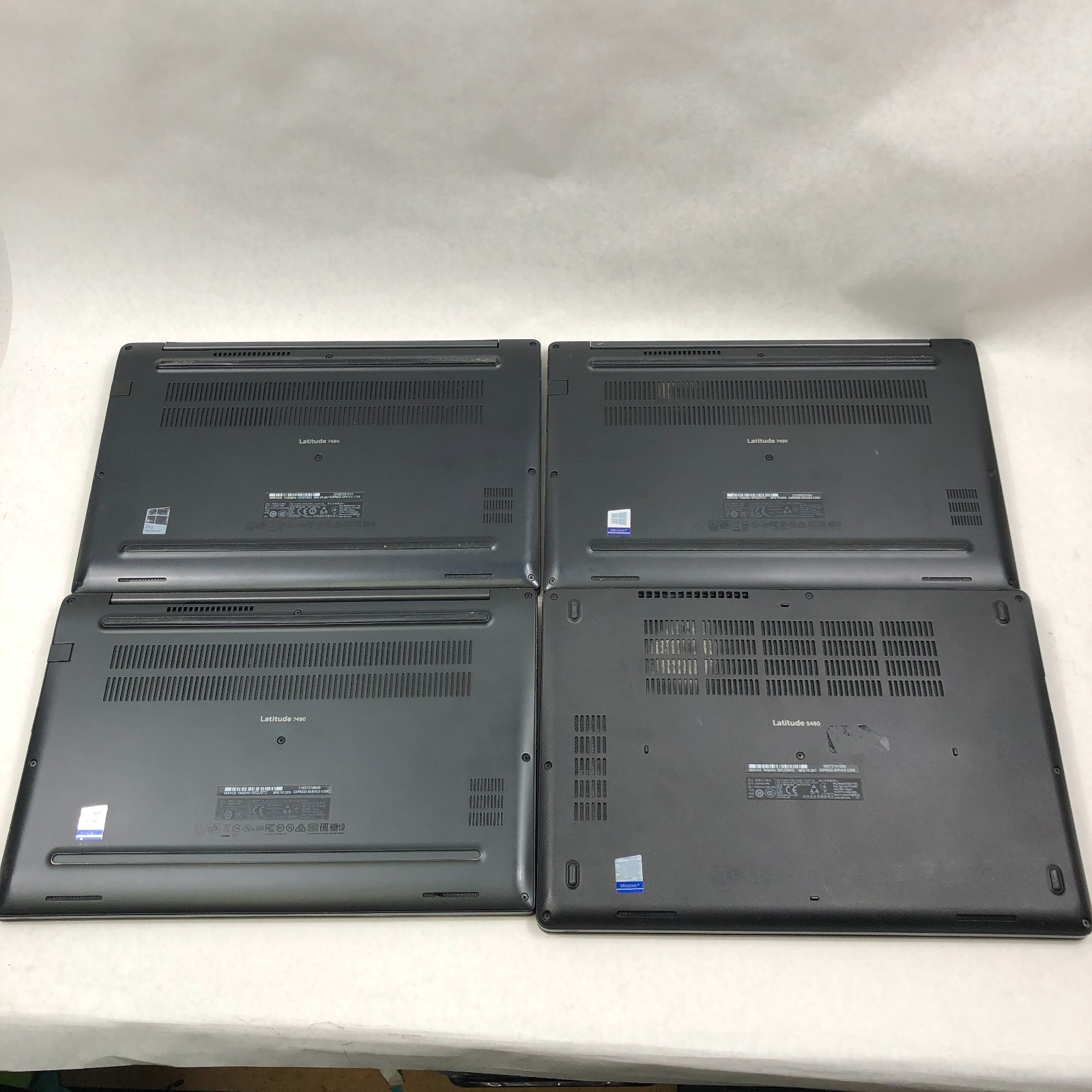 LOT OF 6 Dell Latitude Mixed Model Laptops 3470, 5480, 7480, 7490- See Listing