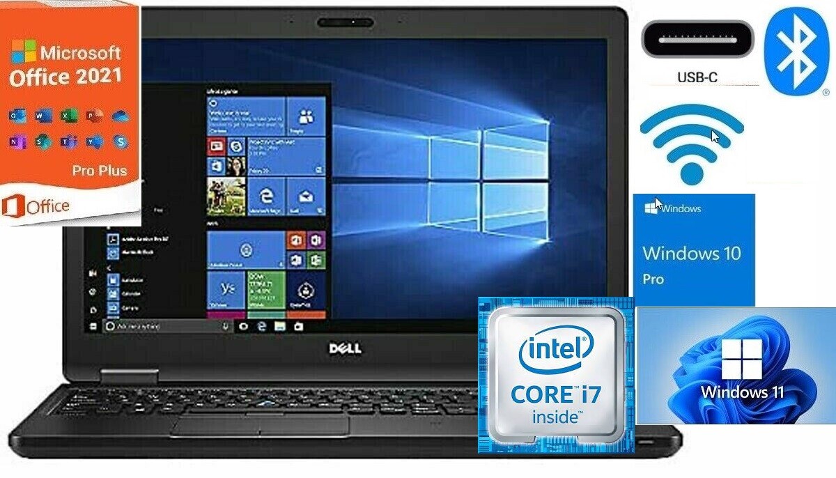 Dell Latitude 5580 i7 16G 32G Ram 256G 512G 1TB 2TB SSD WIN10/WIN11 +OFFICE 2021