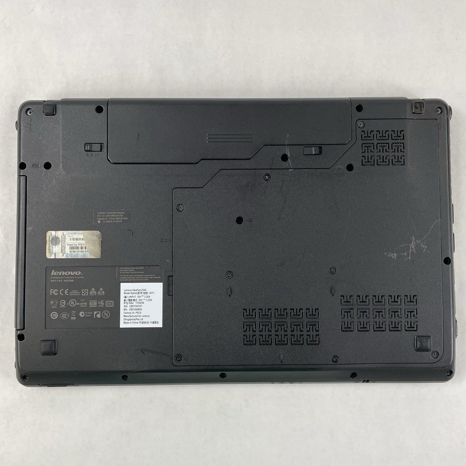 Lenovo IdeaPad Z565 15.6″ AMD Phenom 2 N660 3.0GHz 4GB RAM No SSD/OS/AC/Battery