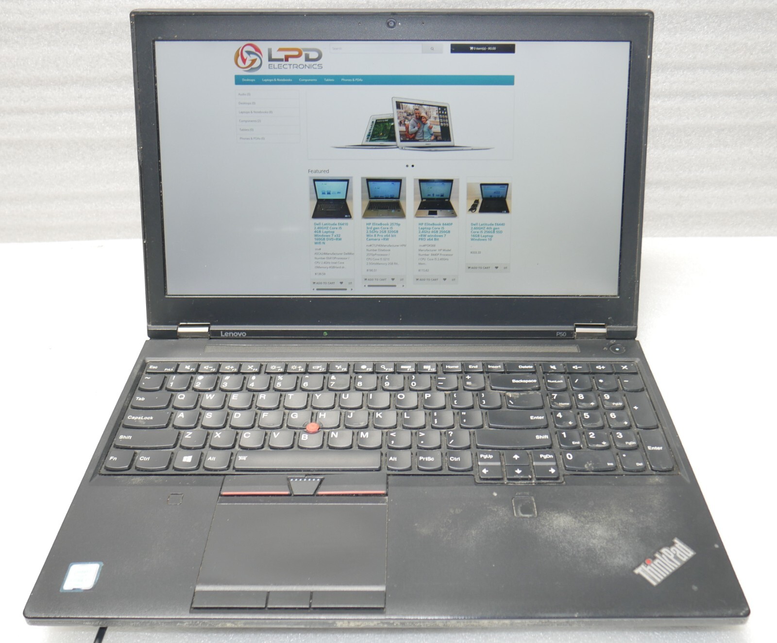 LENOVO P50 Core i7-6700HQ 15.6″ 2.60GHz 16GB 512GB Quadro M1000M Windows 10 Pro