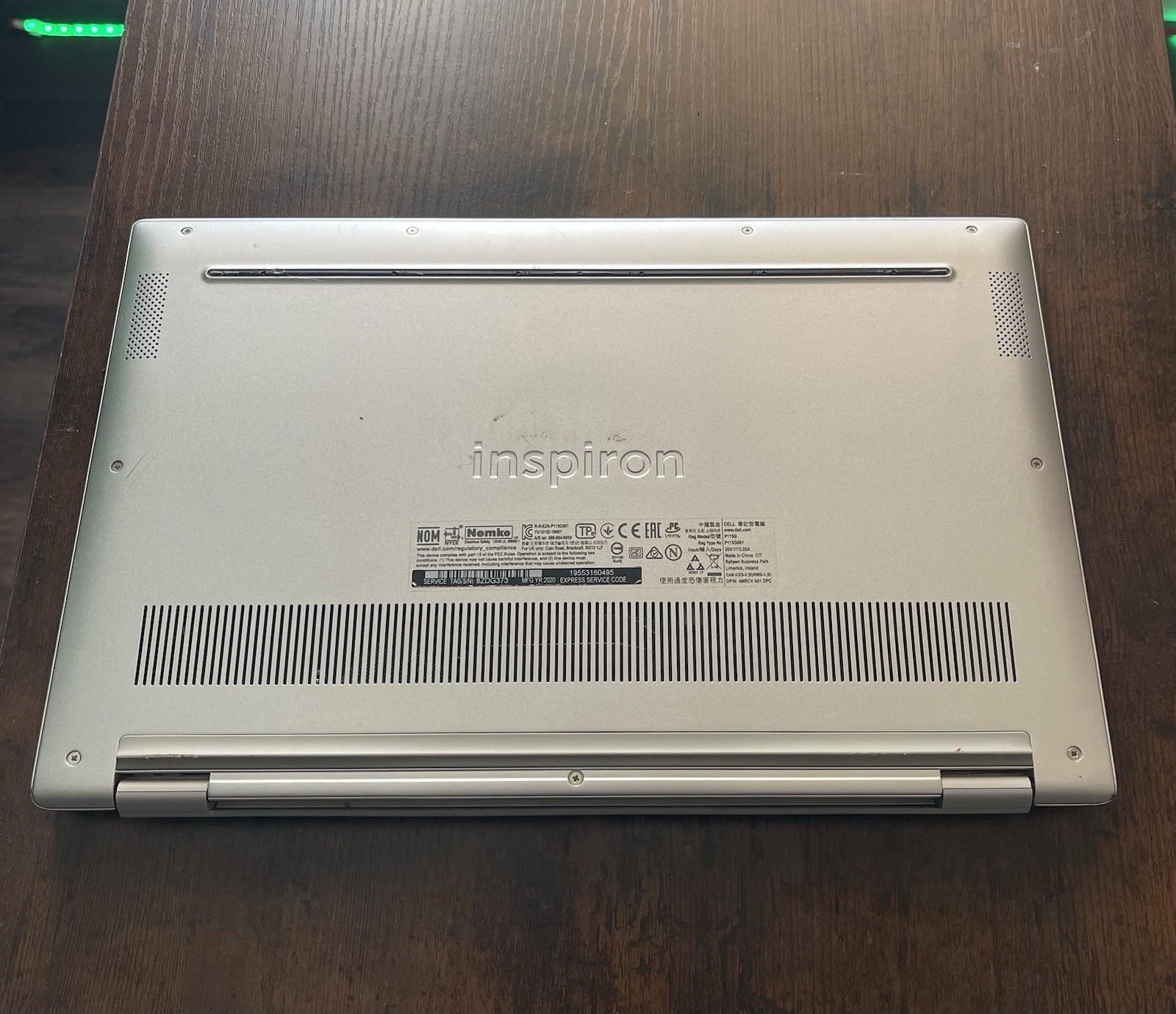 Dell Inspiron 7490 14″ Laptop i7 SSD HD Windows 11 Silver USB HDMI Wi-Fi Webcam