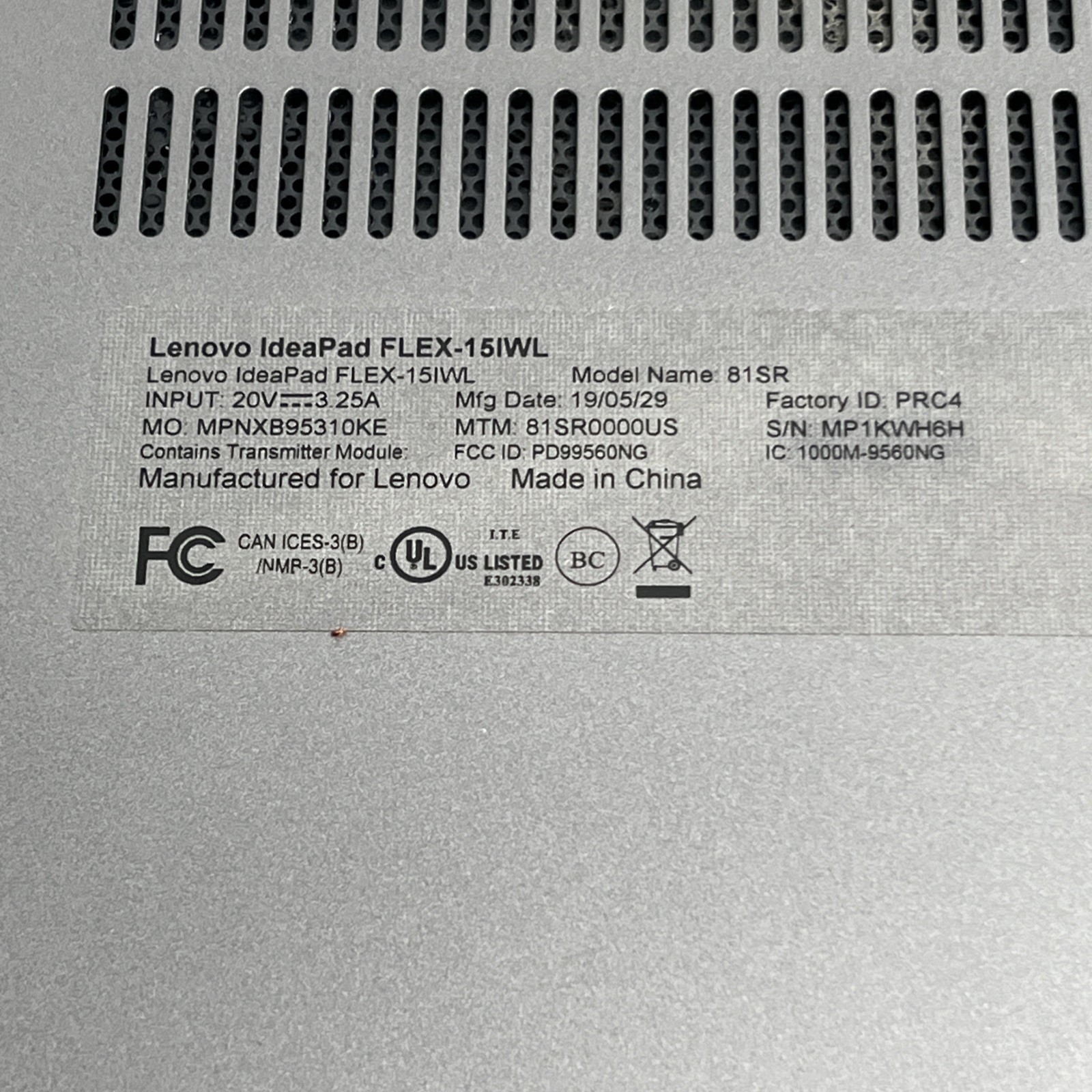 Lenovo IdeaPad Flex-15IWL 2in1 FHD TOUCH i5-8265U 8GB RAM 250GB SSD