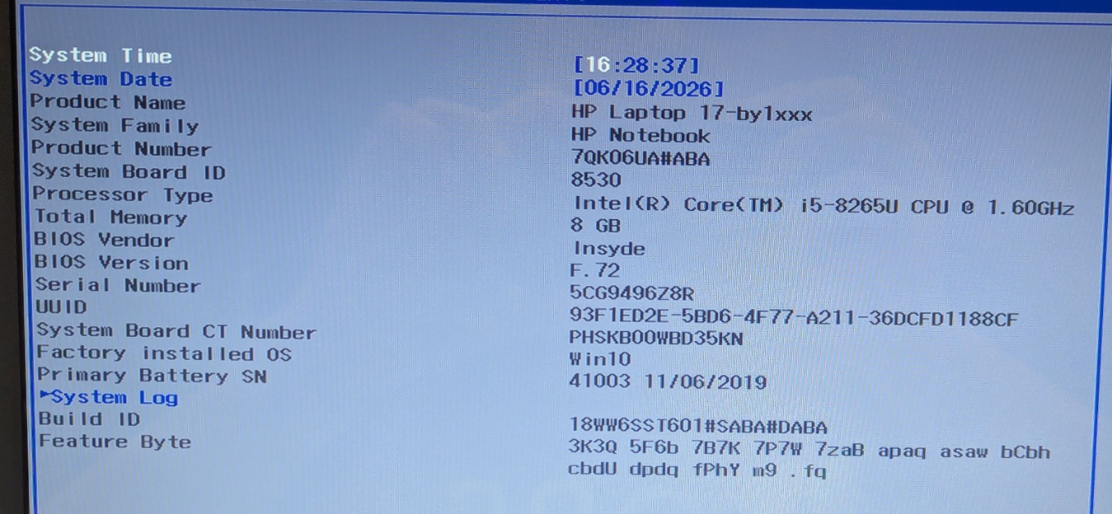 Incomplete HP Notebook 17-by1053dx 17.3″ Laptop Intel i5-8265U 1.60GHz 8GB RAM