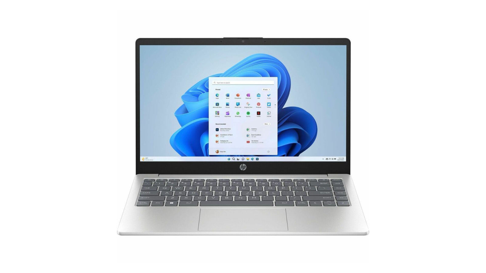 HP 14” Laptop – R3-7320U 4G 256G Radeon W11H, Natural Silver