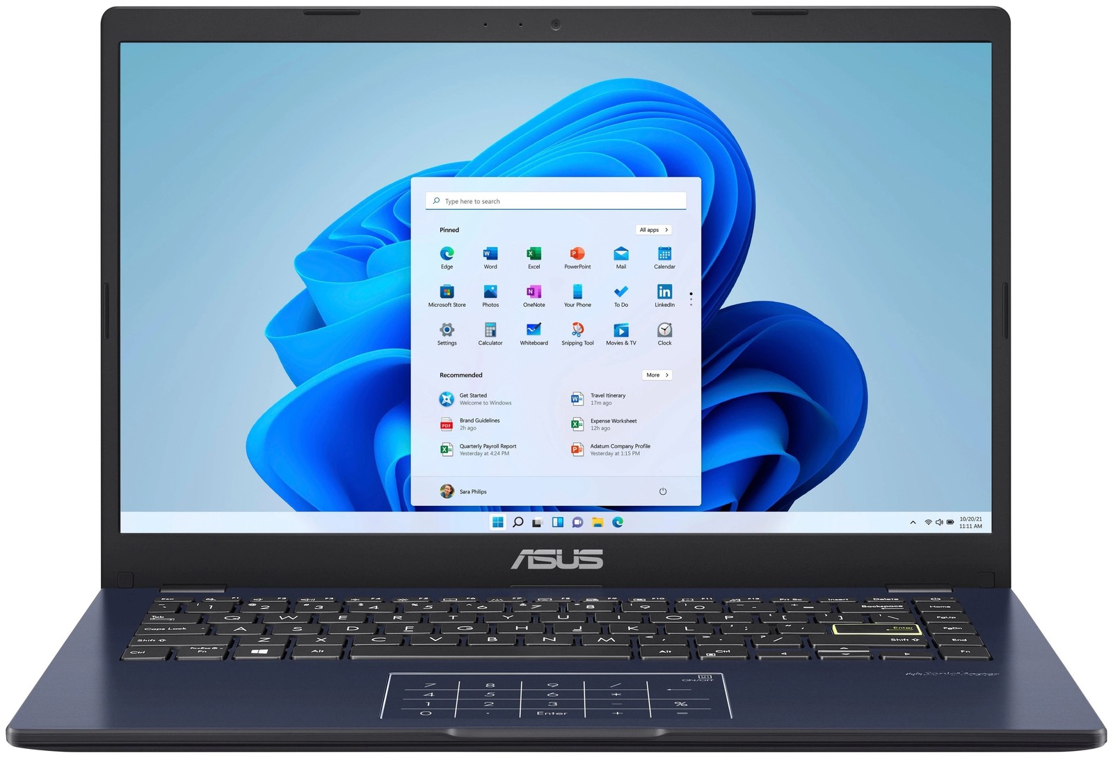 ASUS VivoBook Go, 14″ FHD, N4500, 4GB RAM, 128GB eMMC, Win 11 Home