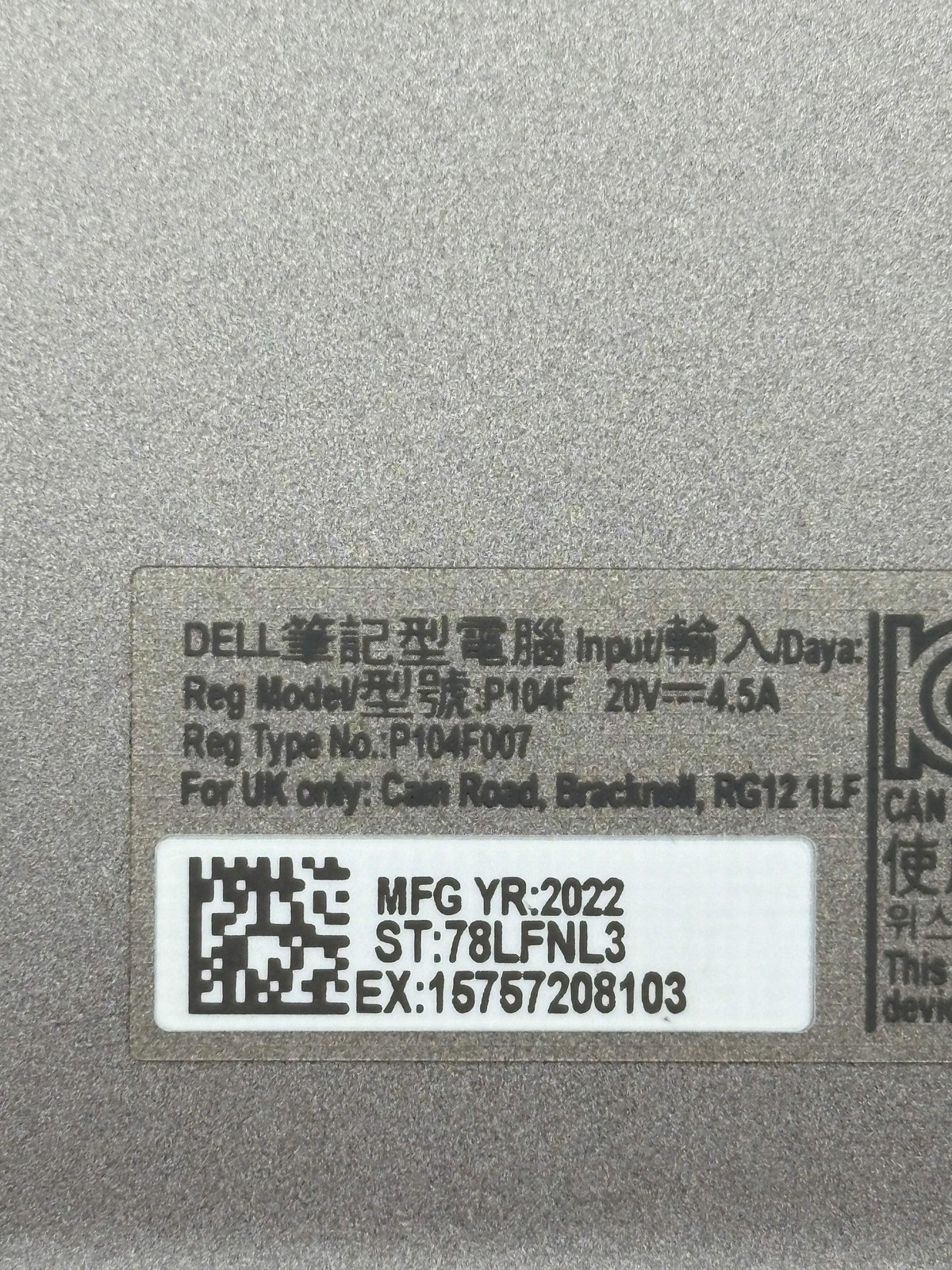 Dell Latitude 5531 Intel Core i7-12800H 16GB RAM 512GB SSD Gray