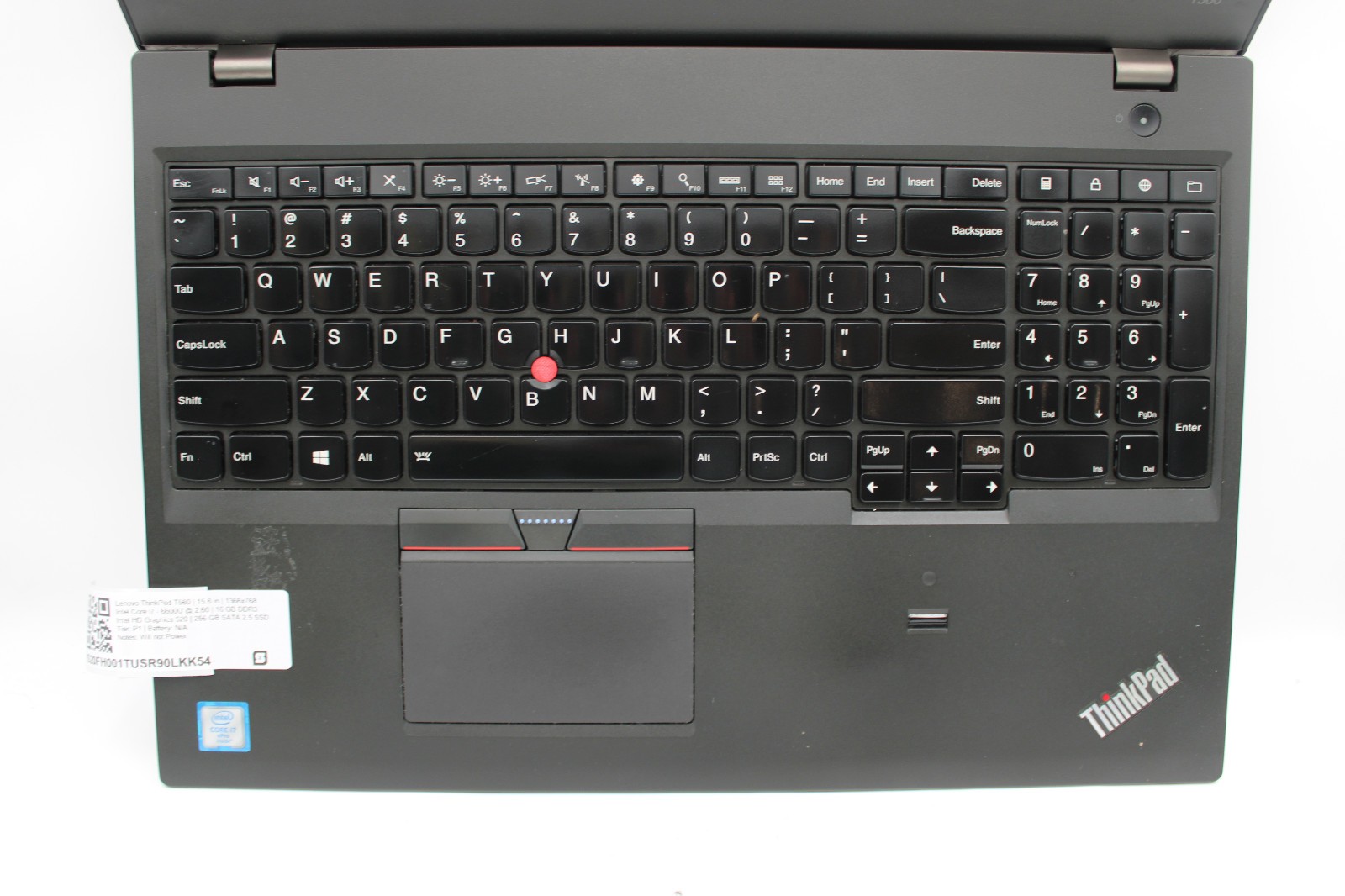 Lenovo Thinkpad T560 _ i7-6600U _ 16GB RAM _ 256GB SSD _ No OS / Boot *PARTS