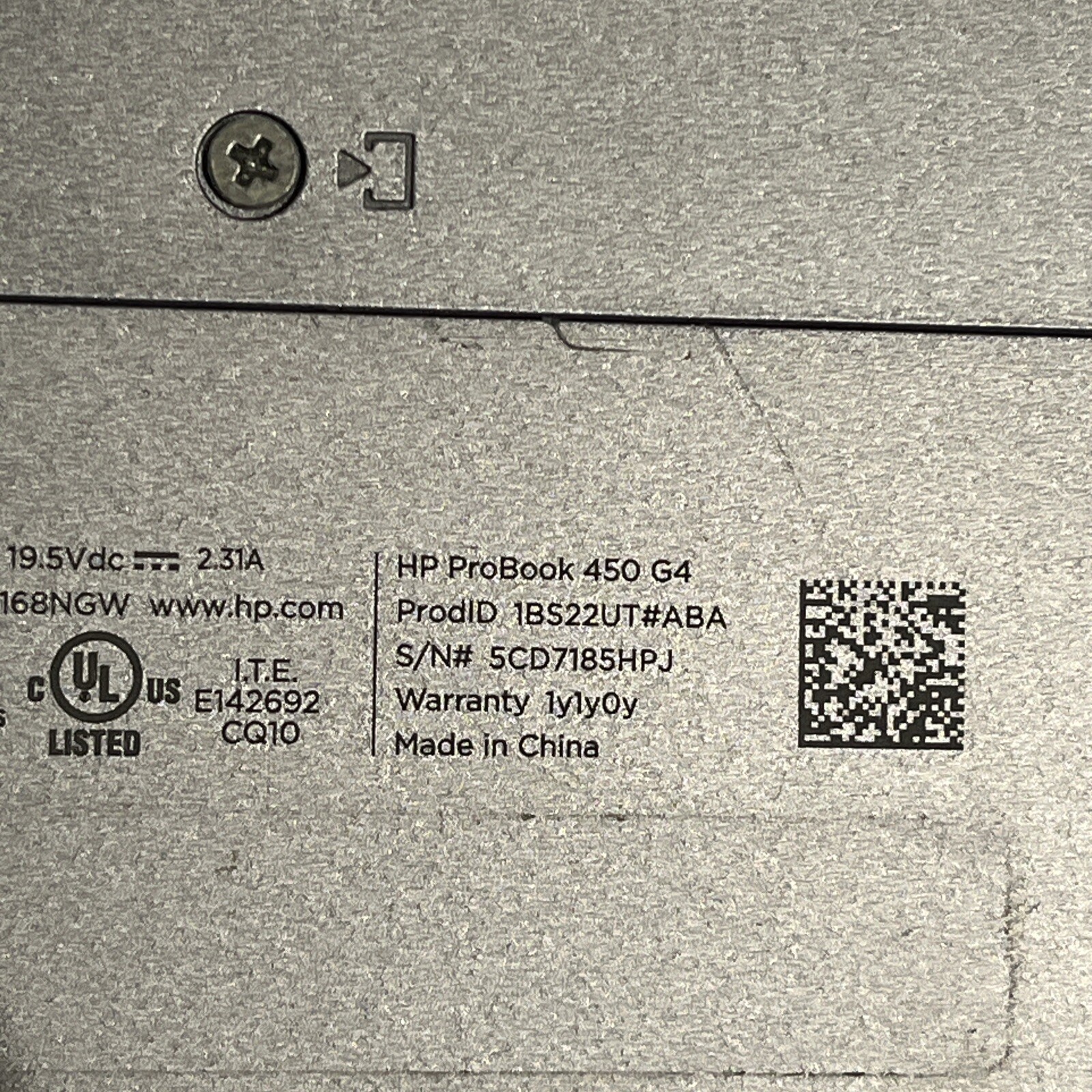 HP PROBOOK 450 G4 INTEL CORE I3-6006U 2.00GHZ 8GB RAM NO HD