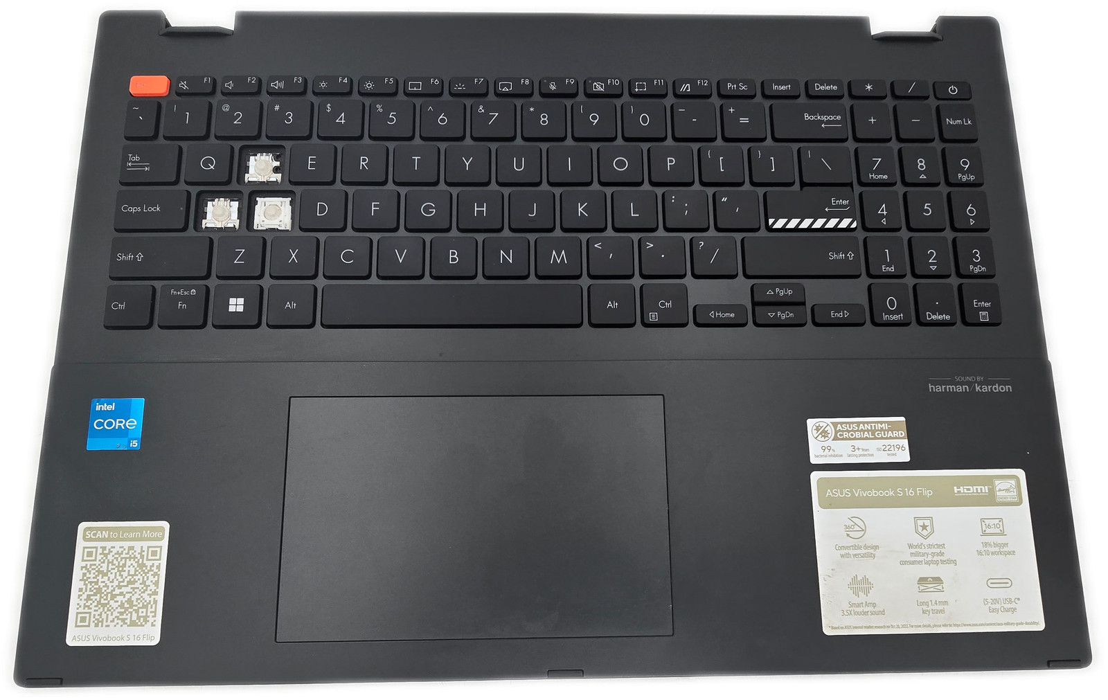 Asus VivoBook TP3604VA i5 13th Gen 8GB 512GB SSD Windows 11 Home Keyboard