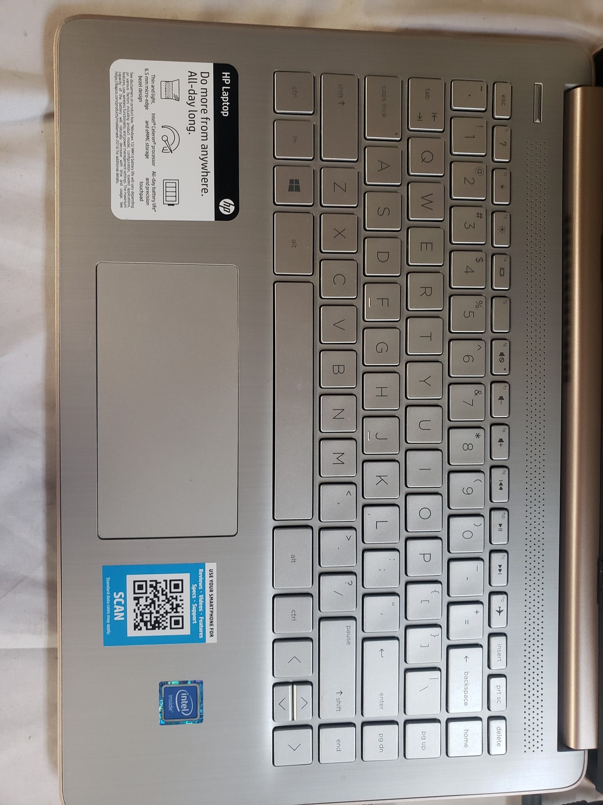 HP HP Laptop 14-dq0xxx Celeron N4020 1.1GHz 4GB 63GB SSD 14″
