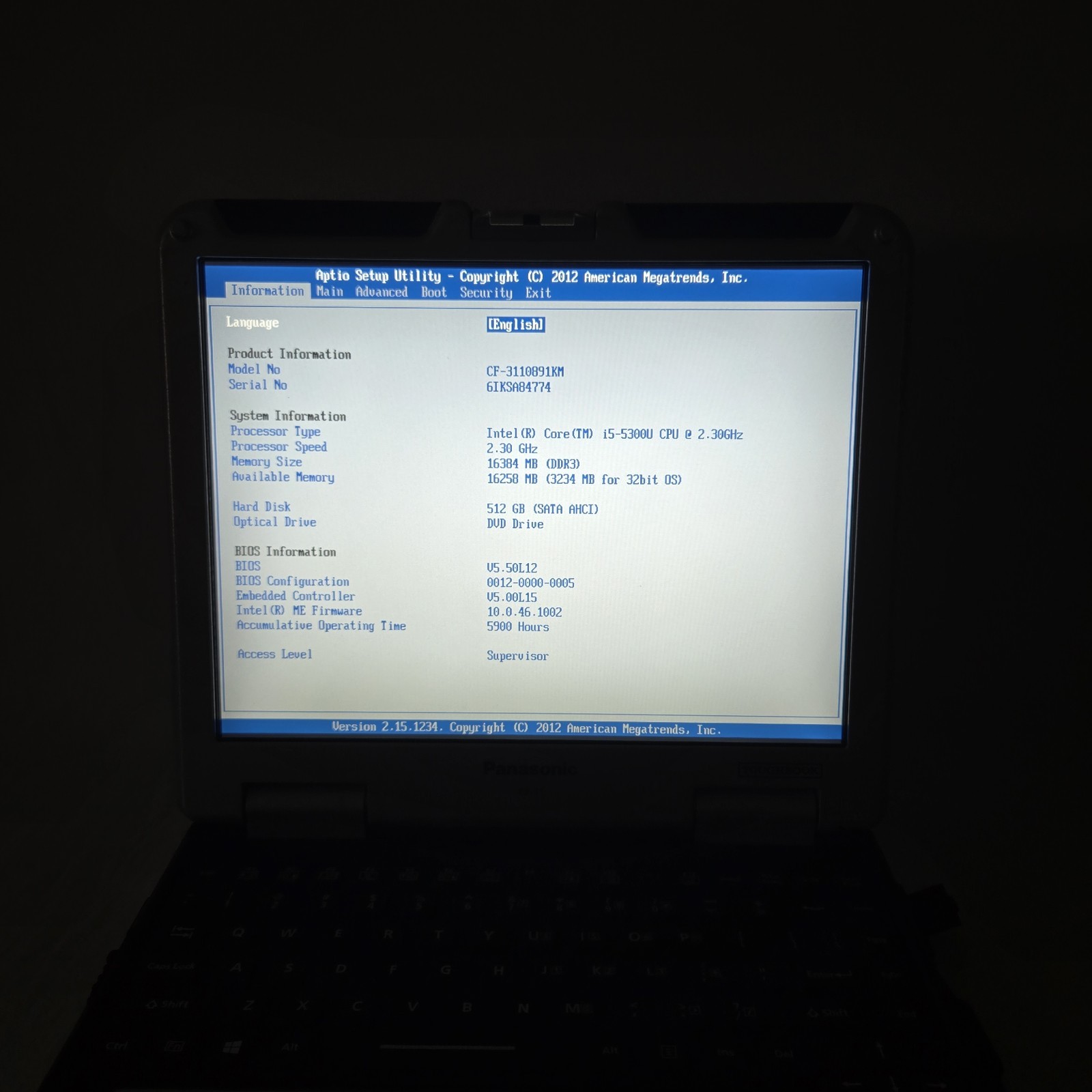 Panasonic Toughbook CF-31 MK5 i5-5300U 2.3GHz 512GB SSD 16GB Ram W11 — Grade B+