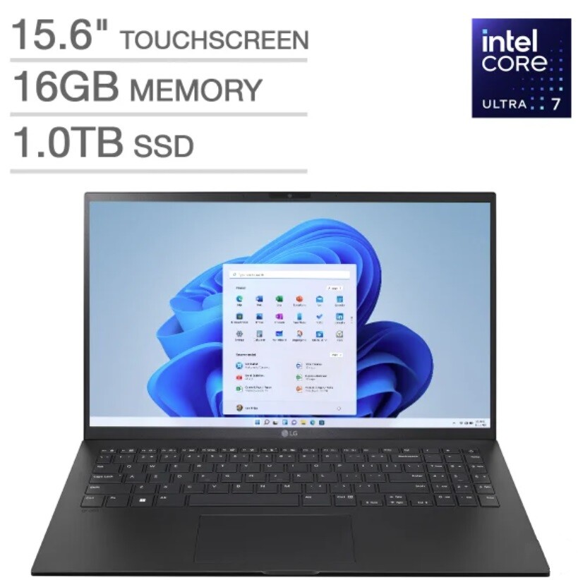 LG Gram 15Z90S 15.6″ FHD Touch Ultra 7 Processor 155H 16GB 1TB SSD W11H U