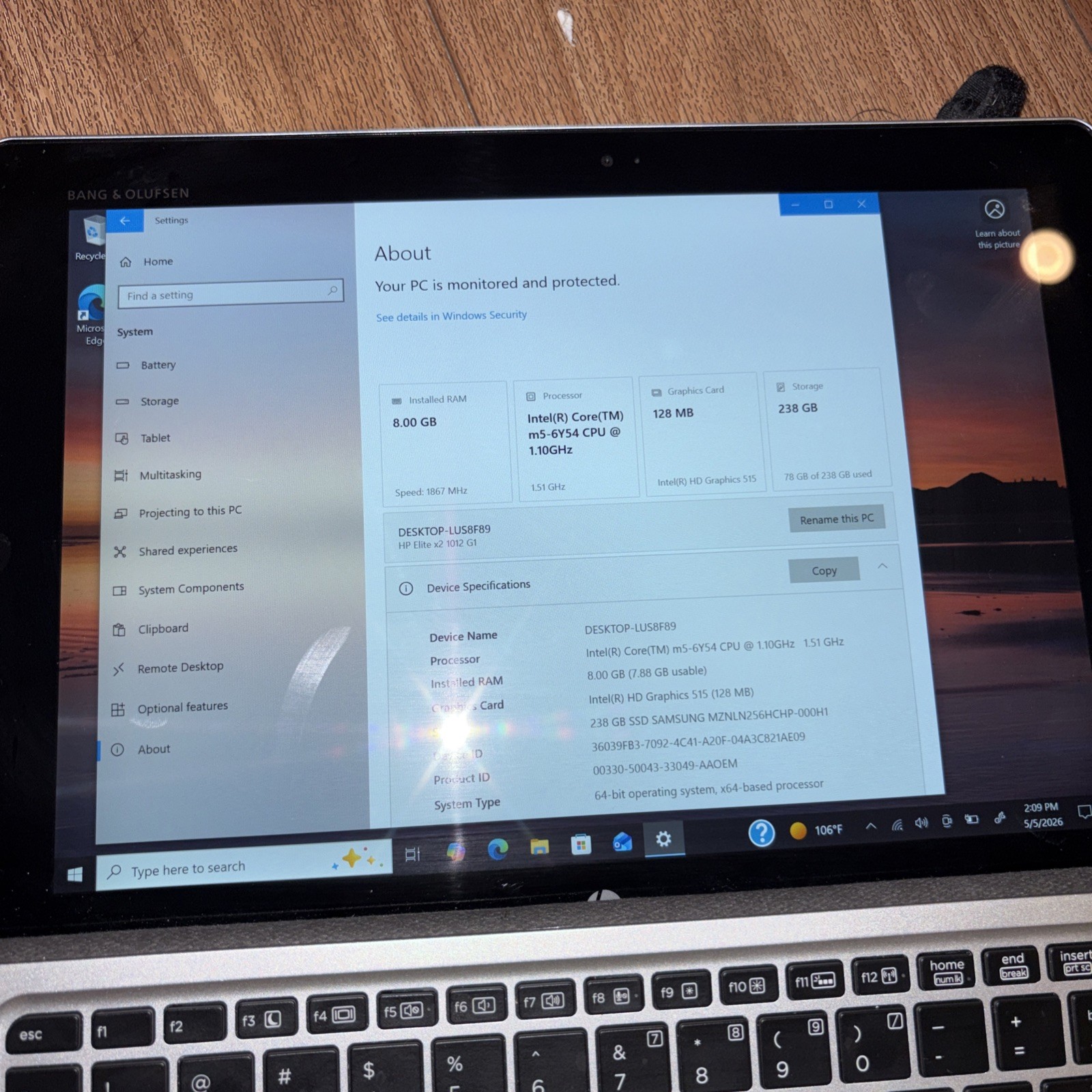 HP Elite x2 1012 G1 Cellular – 12″ FHD+ Touch, 1.1GHz m5-6Y54, 8GB RAM