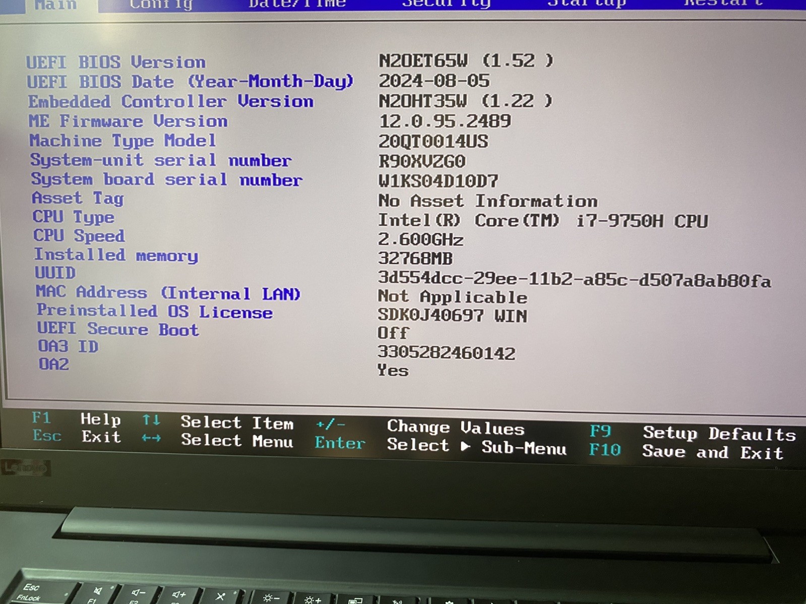 Lenovo ThinkPad P1 Gen2 4K 15.6″ Matte i7-9750H 32GB RAM 1TB NVMe + OEM Charger