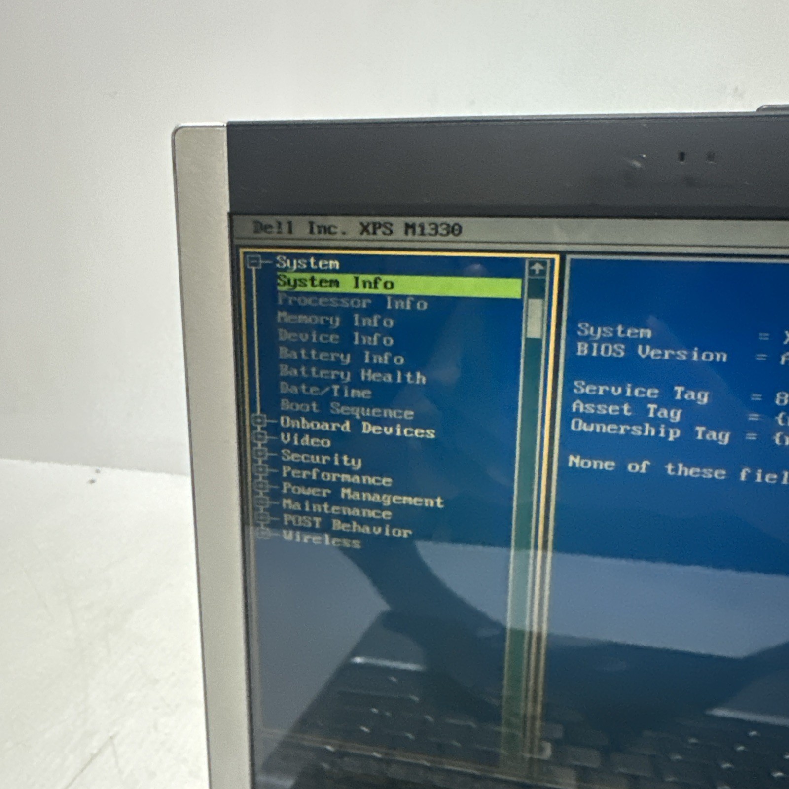 Dell XPS M1330 13″ Laptop Intel Core 2 Duo 3gb Ram No Drives Boots Bios