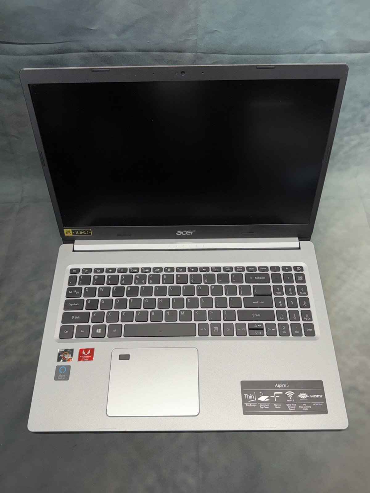Damaged Screen Acer Aspire 5 15.6″ 128GB SSD, AMD Ryzen 3 3350U, 2.1GHz, 4GB RAM