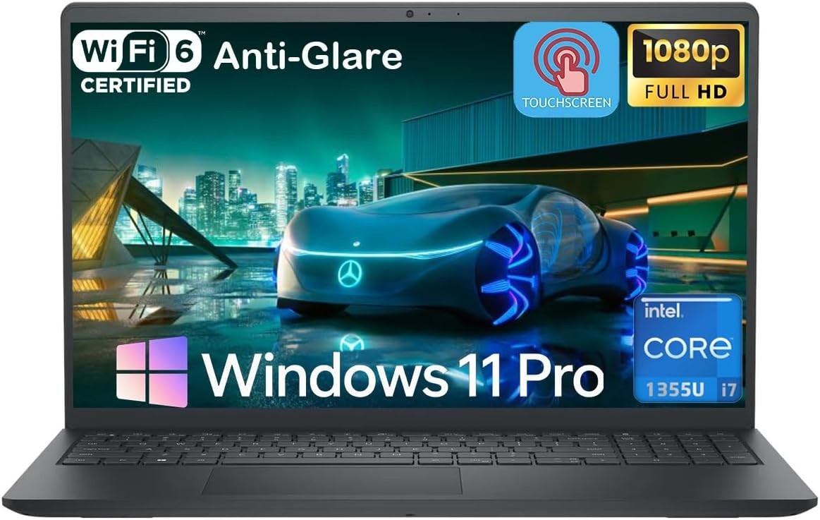 Dell 15″ Touchscreen Laptop, Intel 10-Core i7-1355U, 32GB RAM 1TB SSD