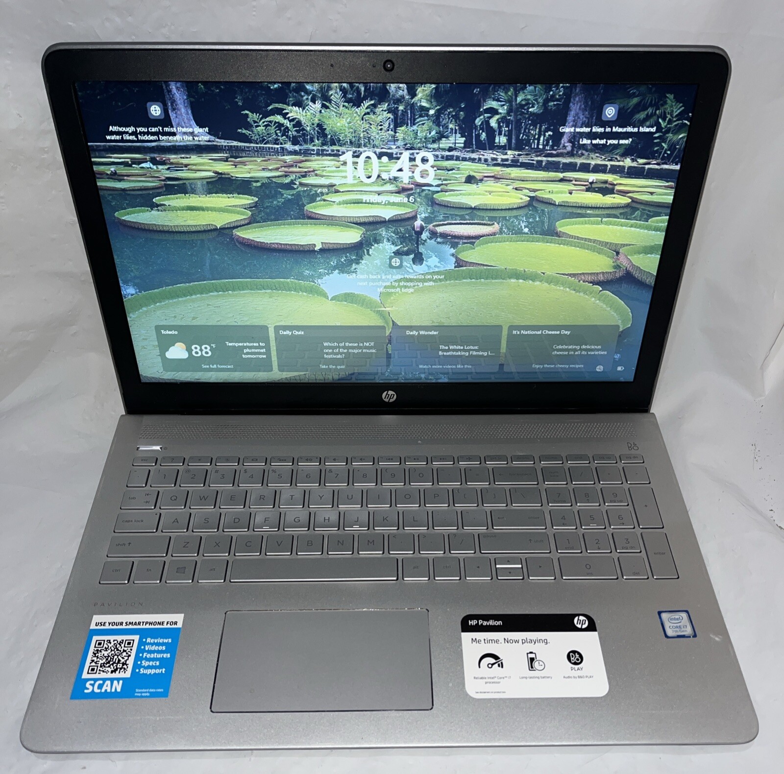 HP Pavillion 15-cc0550d 14″ i7-7500U@2.7GHz, 8GB RAM, 256 GB M2, W11P * READ*