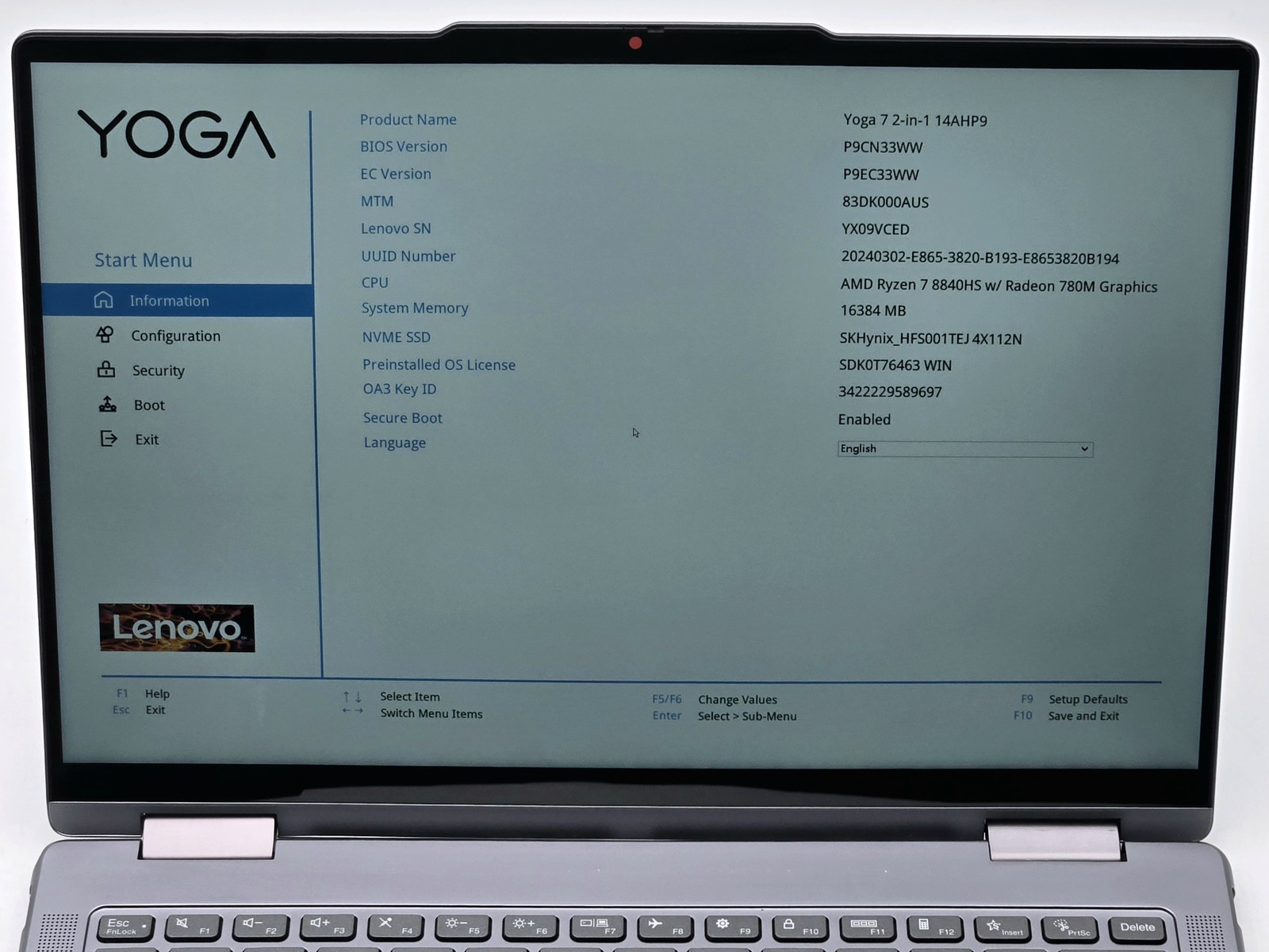 Lenovo Yoga 7 2-in-1 14AHP9 14″ FHD+ Touch Ryzen 7 8840HS 16GB 1TB SSD W11