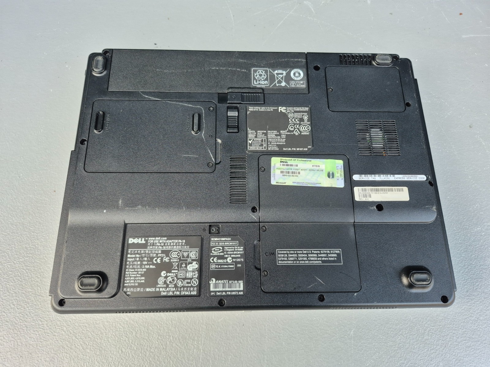 Dell Inspiron 1300 Pentium M PP21L No Hard Drive