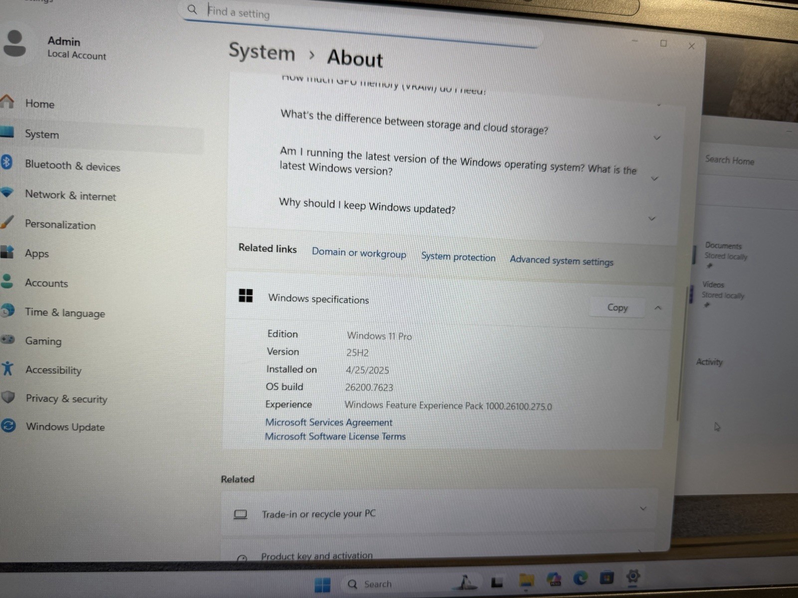 Dell Latitude 7530 25.6” FHLaptop i5-1235U 8GB RAM 256 GB NVME WIN 11 Pro