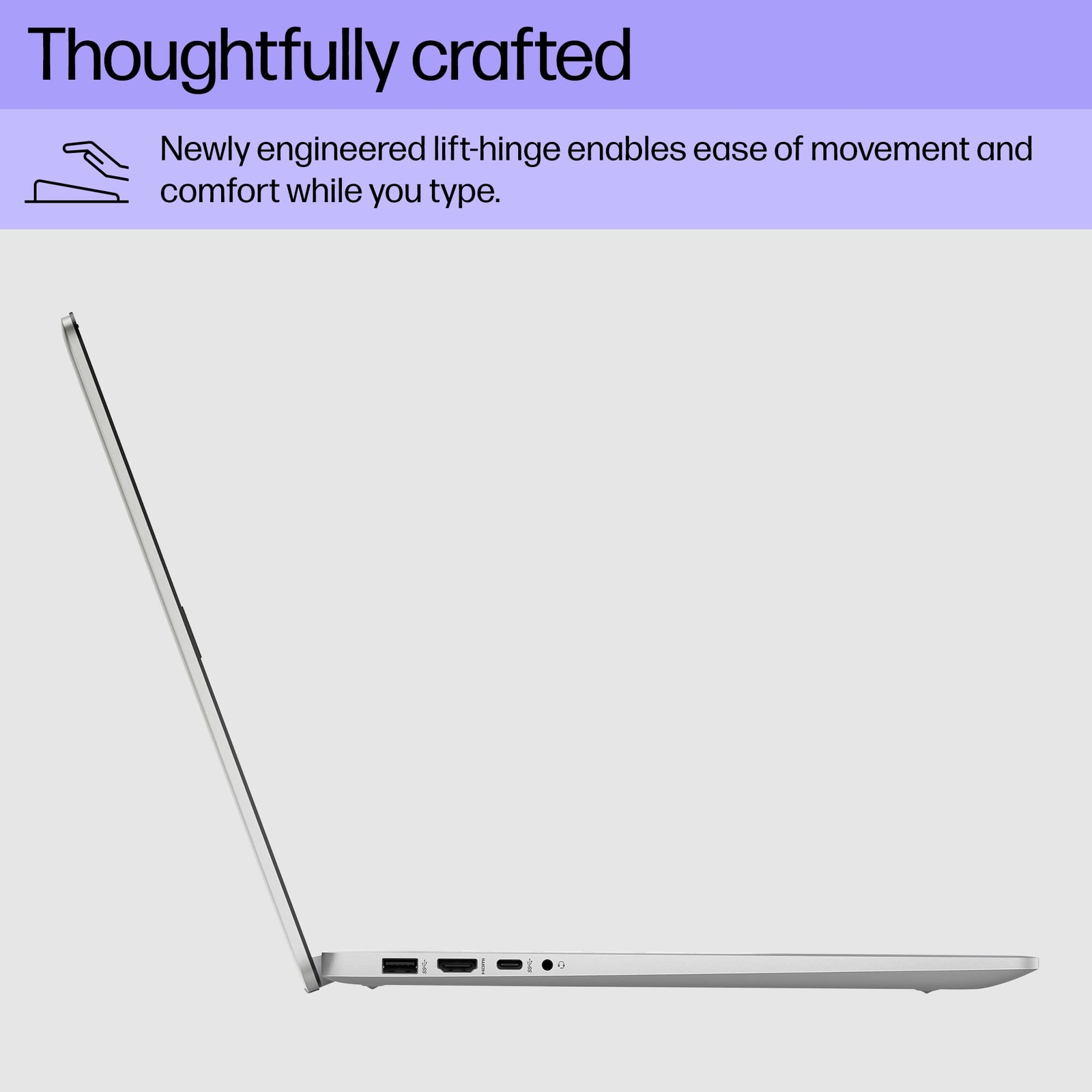 HP 17″ Laptop 12th i5-1235U 8GB 512GB SSD Win 11 Home 17-cn2099nr (2023),Silver