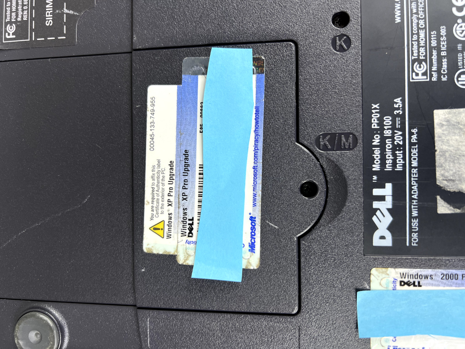 Dell Inspiron 8100 PP01X – 40GB HDD – Powers On No Display Shuts Off For Parts