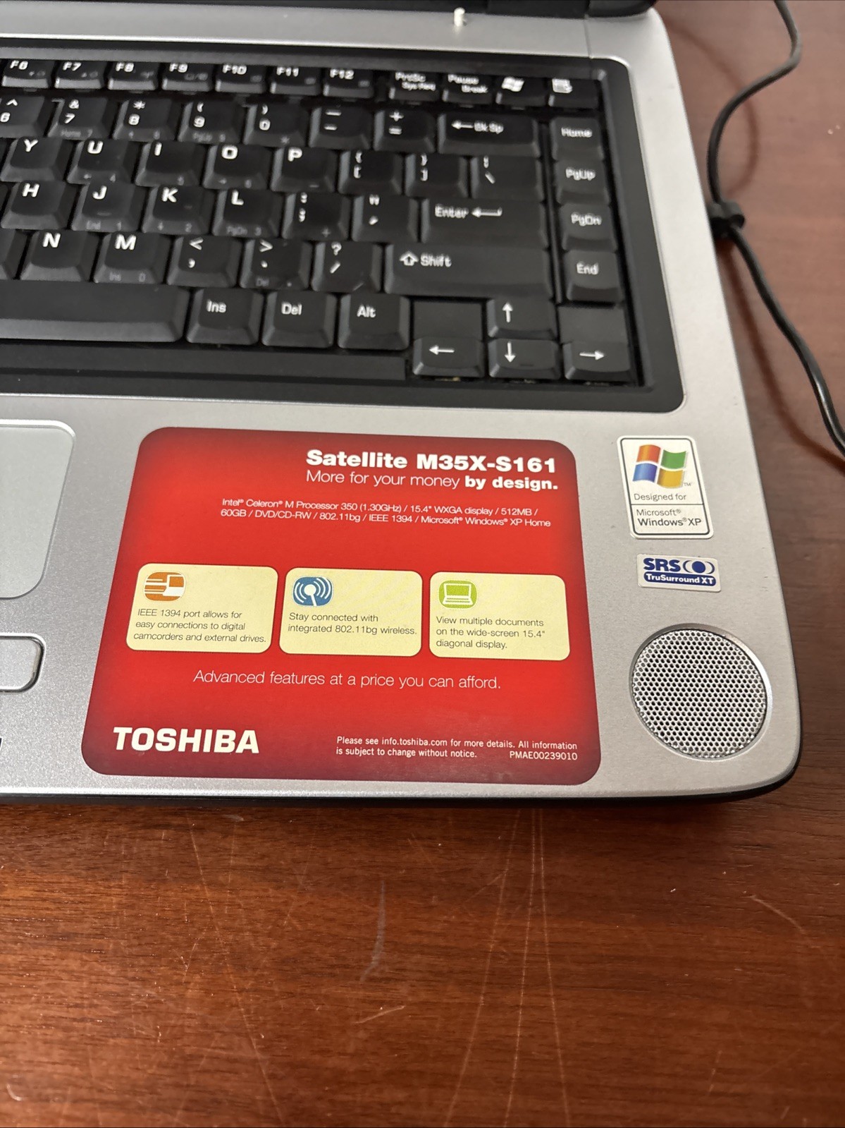 Toshiba Satellite M35X-S161 Laptop ***Parts