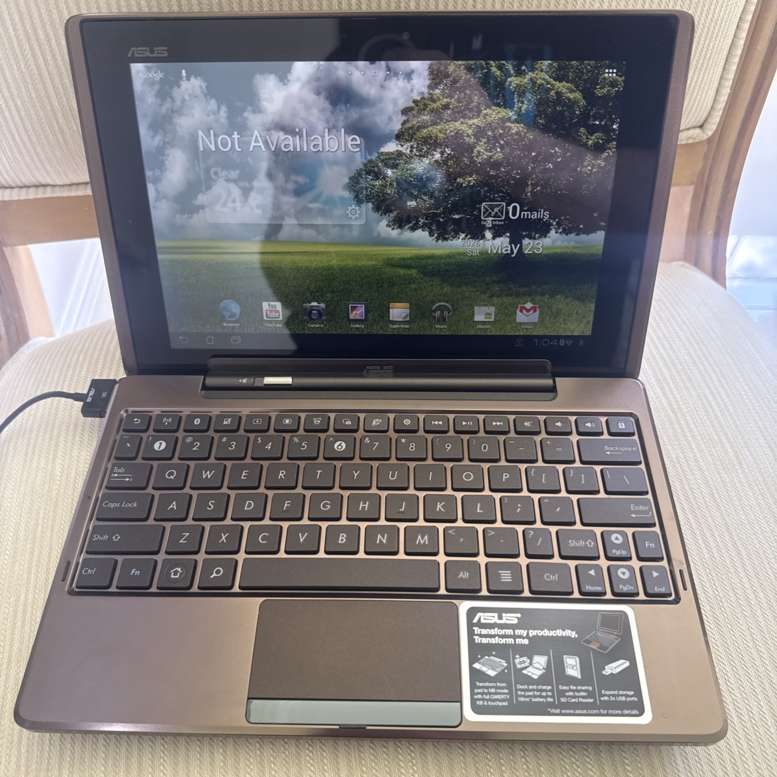 Asus Eee Pad Transformer TF101, Android 4.0.3 Read Description!