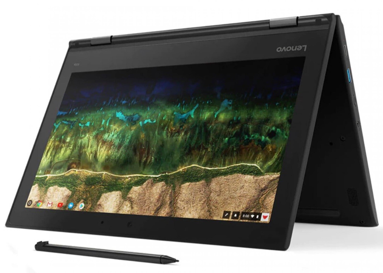 NEW Lenovo 500e 2nd Generation 4G 32GB, Flip Touch Screen ChromeBook 11.6” + Pen