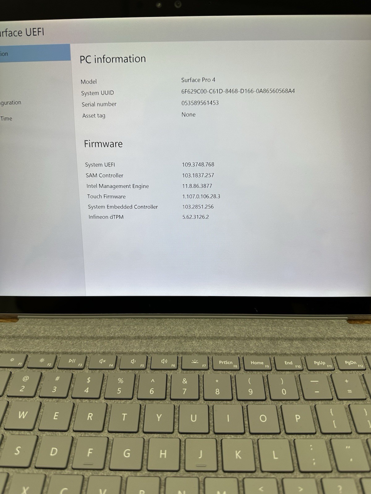 Microsoft Surface Pro 4 1724 Laptop 256GB SSD password locked & bad battery ASIS