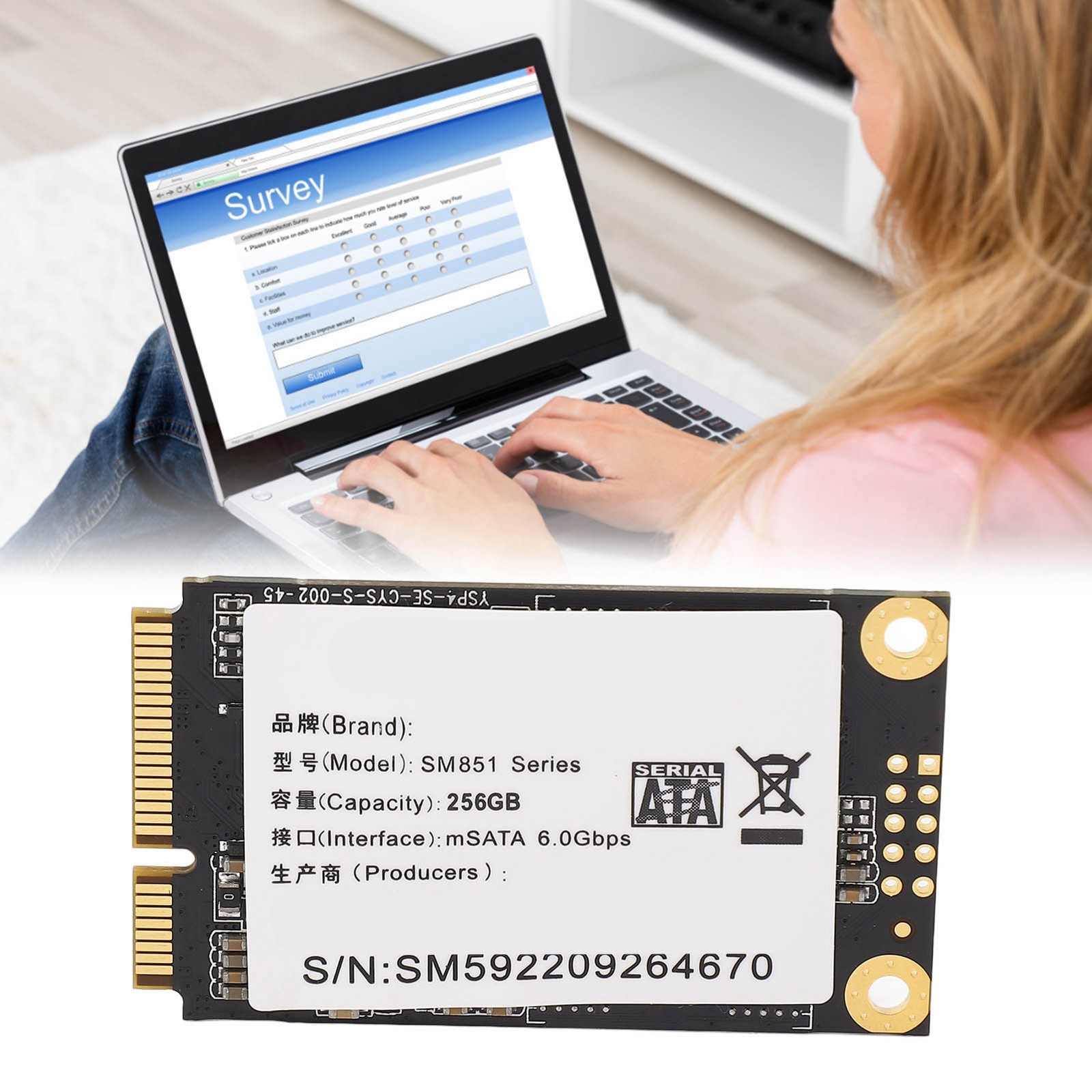 Laptop SSD Performance 500MB/S Read Speed For Desktop Computers With 3D NAND