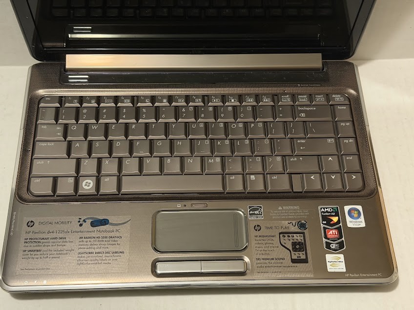 HP Pavillion DV4 For Parts Or Repair DV4-1225DX Read Description