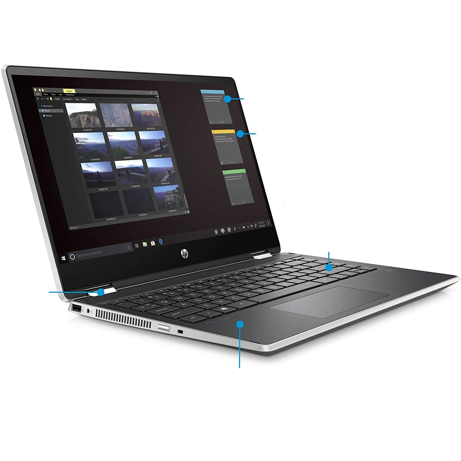 HP Pavilion x360 14-dh2011nr 14″ 1920×1080 Intel i5-1035G1 8GB 512GB SSD Win 10