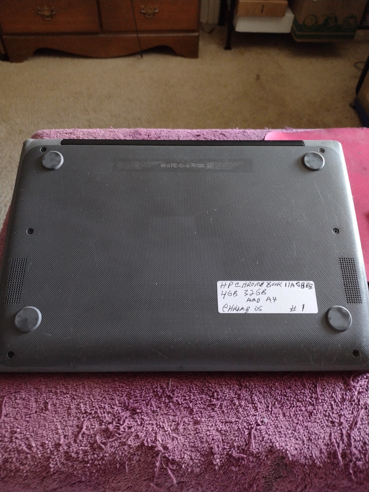 HP Chromebook 11A G8 EE Laptop 11.6″ AMD A4-9120 4GB 32G good running nice clean